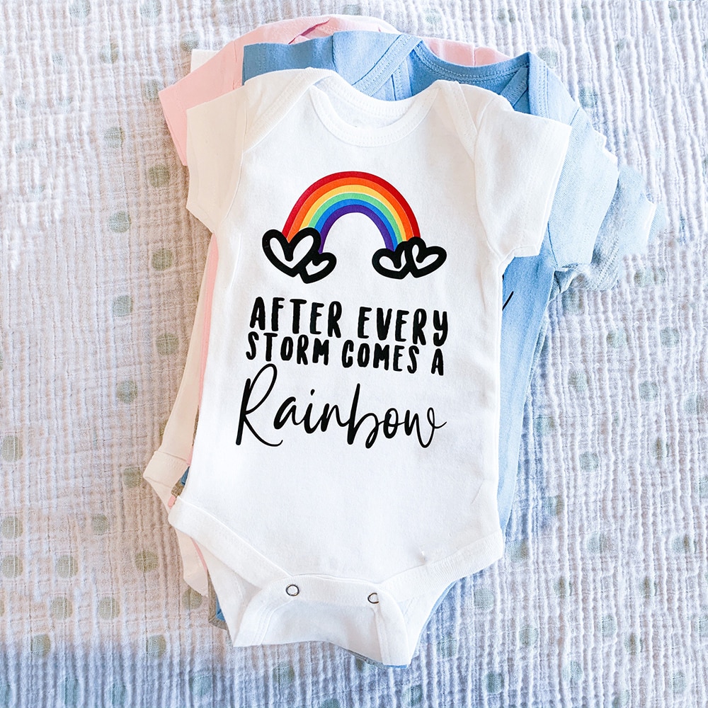 Cute Rainbow Baby Onesie